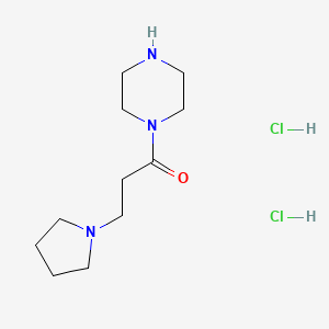 1-(Piperazin-1-yl)-3-(pyrrolidin-1-yl)propan-1-one dihydrochloride
