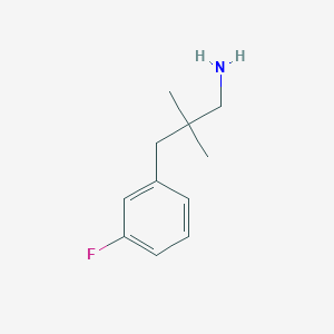 3-(3-Fluorophenyl)-2,2-dimethylpropan-1-amine