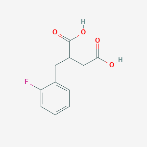 molecular formula C11H11FO4 B3095602 2-(2-Fluorobenzyl)succinic acid CAS No. 1267298-84-9