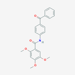 molecular formula C23H21NO5 B309562 N-(4-benzoylphenyl)-2,4,5-trimethoxybenzamide 