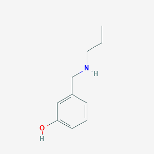molecular formula C10H15NO B3095636 3-[(Propylamino)methyl]phenol CAS No. 126845-31-6