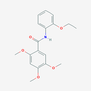 molecular formula C18H21NO5 B309564 N-(2-ethoxyphenyl)-2,4,5-trimethoxybenzamide 