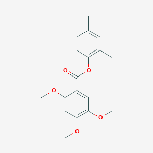 molecular formula C18H20O5 B309566 2,4-Dimethylphenyl 2,4,5-trimethoxybenzoate 