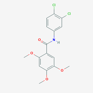 molecular formula C16H15Cl2NO4 B309571 N-(3,4-dichlorophenyl)-2,4,5-trimethoxybenzamide 