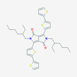 molecular formula C38H44N2O2S4 B3095717 3,6-Bis(2,2'-bithiophene-5-yl)-2,5-bis(2-ethylhexyl)pyrrolo[3,4-c]pyrrole-1,4(2H,5H)-dione CAS No. 1269004-56-9