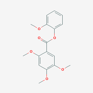 molecular formula C17H18O6 B309573 2-Methoxyphenyl 2,4,5-trimethoxybenzoate 
