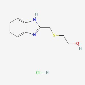 2-[(1h-Benzimidazol-2-ylmethyl)thio]ethanol hydrochloride