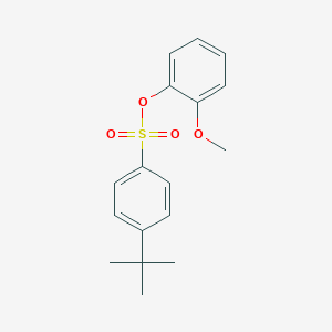 molecular formula C17H20O4S B309578 2-Methoxyphenyl 4-tert-butylbenzenesulfonate 