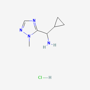 Cyclopropyl(1-methyl-1H-1,2,4-triazol-5-yl)methanamine hydrochloride