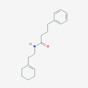 molecular formula C18H25NO B309579 N-[2-(1-cyclohexen-1-yl)ethyl]-4-phenylbutanamide 