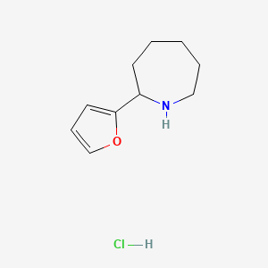 molecular formula C10H16ClNO B3095792 2-(2-Furyl)azepane hydrochloride CAS No. 1269053-71-5