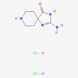 2-Amino-1,3,8-triazaspiro[4.5]dec-1-en-4-one dihydrochloride