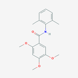 molecular formula C18H21NO4 B309586 N-(2,6-dimethylphenyl)-2,4,5-trimethoxybenzamide 