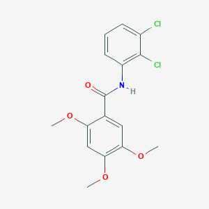 molecular formula C16H15Cl2NO4 B309587 N-(2,3-dichlorophenyl)-2,4,5-trimethoxybenzamide 