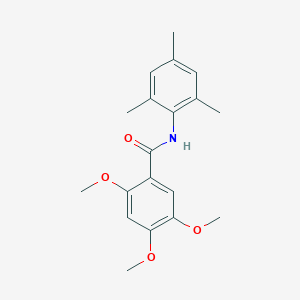 molecular formula C19H23NO4 B309588 N-mesityl-2,4,5-trimethoxybenzamide 
