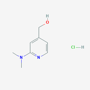 molecular formula C8H13ClN2O B3095893 [2-(Dimethylamino)-4-pyridinyl]methanol hydrochloride CAS No. 1269189-05-0