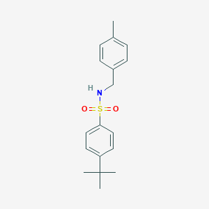 molecular formula C18H23NO2S B309590 4-tert-butyl-N-(4-methylbenzyl)benzenesulfonamide 