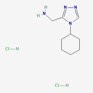 (4-Cyclohexyl-4H-1,2,4-triazol-3-yl)methanamine dihydrochloride
