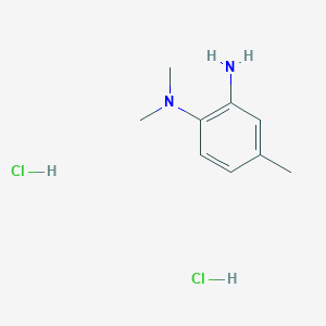 molecular formula C9H16Cl2N2 B3095906 N~1~,N~1~,4-trimethyl-1,2-benzenediamine dihydrochloride CAS No. 1269199-29-2