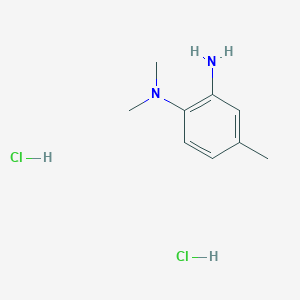 molecular formula C9H16Cl2N2 B3095906 N~1~,N~1~,4-三甲基-1,2-苯二胺二盐酸盐 CAS No. 1269199-29-2