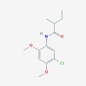 molecular formula C13H18ClNO3 B309593 N-(5-chloro-2,4-dimethoxyphenyl)-2-methylbutanamide 