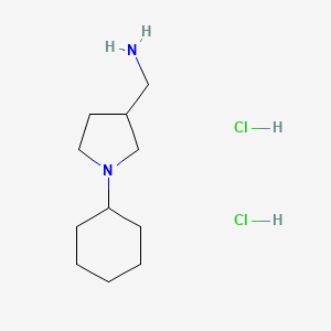 [(1-Cyclohexyl-3-pyrrolidinyl)methyl]amine dihydrochloride