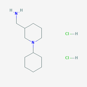 [(1-Cyclohexyl-3-piperidinyl)methyl]amine dihydrochloride
