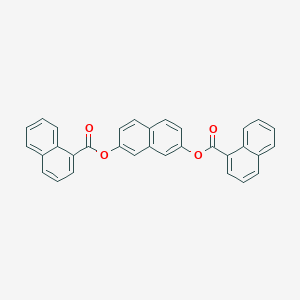 molecular formula C32H20O4 B309598 7-(1-Naphthoyloxy)-2-naphthyl 1-naphthoate 