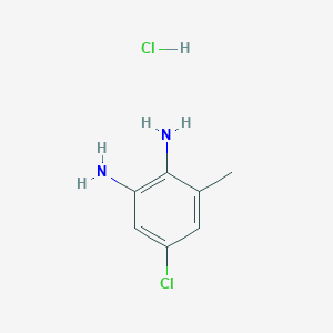 molecular formula C7H10Cl2N2 B3095993 (2-Amino-4-chloro-6-methylphenyl)amine hydrochloride CAS No. 1269383-47-2