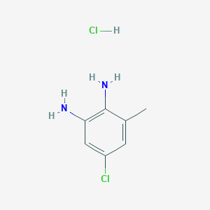 molecular formula C7H10Cl2N2 B3095993 (2-氨基-4-氯-6-甲苯基)胺盐酸盐 CAS No. 1269383-47-2