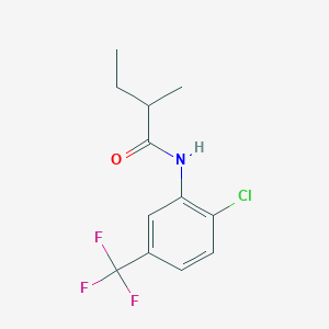 molecular formula C12H13ClF3NO B309600 N-[2-chloro-5-(trifluoromethyl)phenyl]-2-methylbutanamide 