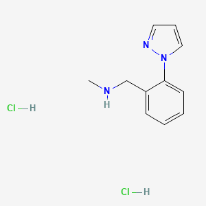 N-Methyl-1-[2-(1H-pyrazol-1-yl)phenyl]methanamine dihydrochloride