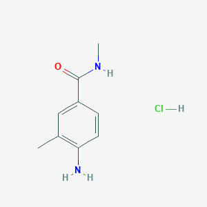 molecular formula C9H13ClN2O B3096018 4-Amino-N,3-dimethylbenzamide hydrochloride CAS No. 1269394-46-8