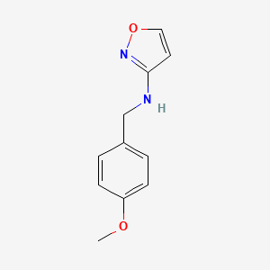 molecular formula C11H12N2O2 B3096054 N-[(4-methoxyphenyl)methyl]-1,2-oxazol-3-amine CAS No. 1269530-62-2