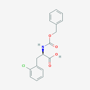 molecular formula C17H16ClNO4 B3096068 Cbz-2-氯-D-苯丙氨酸 CAS No. 1270301-63-7