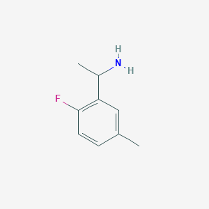 molecular formula C9H12FN B3096078 1-(2-Fluoro-5-methylphenyl)ethan-1-amine CAS No. 1270440-32-8