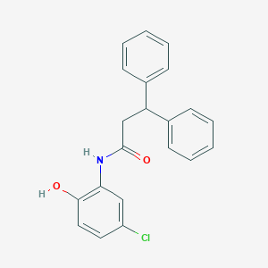 molecular formula C21H18ClNO2 B309610 N-(5-chloro-2-hydroxyphenyl)-3,3-diphenylpropanamide 