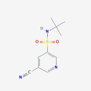 molecular formula C10H13N3O2S B3096131 n-(Tert-butyl)-5-cyanopyridine-3-sulfonamide CAS No. 1272356-73-6