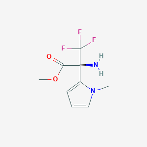 Methyl 3,3,3-trifluoro-2-(1-methylpyrrol-2-YL)alaninate