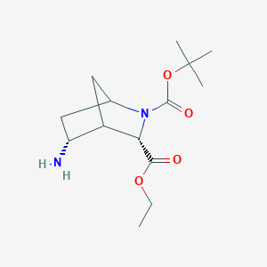 Racemic-(1S,3S,4R,5R)-2-Tert-Butyl 3-Ethyl 5-Amino-2-Azabicyclo[2.2.1]Heptane-2,3-Dicarboxylate