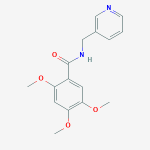 molecular formula C16H18N2O4 B309619 2,4,5-trimethoxy-N-(pyridin-3-ylmethyl)benzamide 