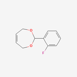 molecular formula C11H11FO2 B3096212 2-(2-Fluorophenyl)-4,7-dihydro-1,3-dioxepine CAS No. 127391-89-3