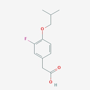 molecular formula C12H15FO3 B3096215 2-(3-氟-4-异丁氧基苯基)乙酸 CAS No. 127437-33-6
