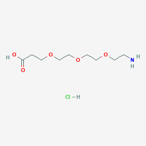 molecular formula C9H20ClNO5 B3096227 3-(2-(2-(2-Aminoethoxy)ethoxy)ethoxy)propanoic acid hydrochloride CAS No. 127457-79-8