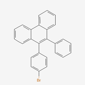 molecular formula C26H17Br B3096229 9-(4-溴苯基)-10-苯基菲 CAS No. 1274702-35-0