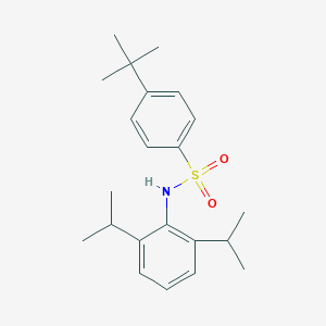 molecular formula C22H31NO2S B309624 4-tert-butyl-N-(2,6-diisopropylphenyl)benzenesulfonamide 