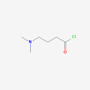 molecular formula C6H12ClNO B3096242 4-(Dimethylamino)butanoyl chloride CAS No. 127527-22-4