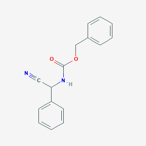 molecular formula C16H14N2O2 B3096245 benzyl N-[cyano(phenyl)methyl]carbamate CAS No. 127536-31-6