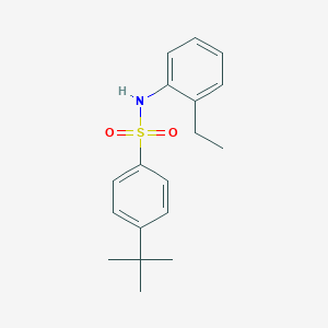 molecular formula C18H23NO2S B309625 4-tert-butyl-N-(2-ethylphenyl)benzenesulfonamide 