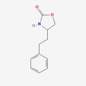 molecular formula C11H13NO2 B3096263 4-(2-Phenylethyl)-1,3-oxazolidin-2-one CAS No. 1276027-20-3